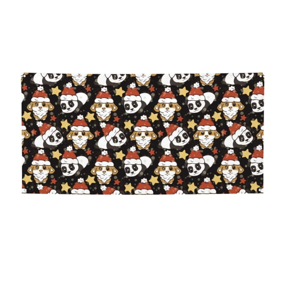 Lsque Cute Dog Panda Pattern Party Banner, Festive Banner , Holiday Celebrations and Events for Carnival Birthday Party Festival Decorations-Medium