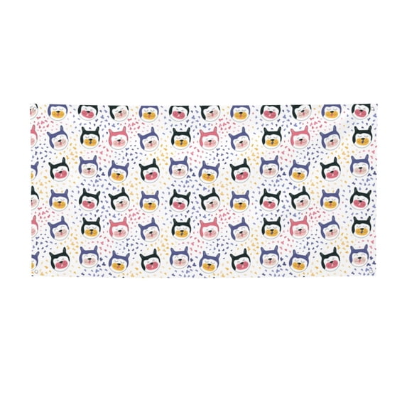 Lsque Cute Dog Pattern Party Banner, Festive Banner , Holiday Celebrations and Events for Carnival Birthday Party Festival Decorations-Small