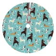 thumbnail image 1 of Lsque Cute Dog Print Christmas Tree Skirt, Tree Skirt with Ties or Velcro, Perfect for Holiday Decorations, Halloween, and New Year-36", 1 of 7