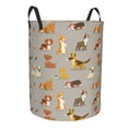 thumbnail image 1 of Lsque Cute Dog pattern Laundry Hamper Basket, Tall Woven Rope Hamper Basket for Clothes, Lightweight Storage Basket, Collapsible Waterproof-Medium, 1 of 8