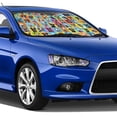 thumbnail image 1 of Lsque Cute Dogs Collage Car Windshield Sun Shade | Accordion Folding Style Auto Shade for Car Truck SUV Van | Blocks UV Rays Sun Visor Protector | Small, 1 of 7