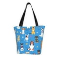 thumbnail image 1 of Lsque Cute Dogs Pattern Beach Tote,Shoulder Handbag,Spacious Tote Bag,Lightweight Travel Bag,Versatile Shopping Bag, 1 of 6