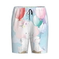 thumbnail image 1 of Lsque Cute Elephant Mens Sleep Pajama Shorts,Short Pajama Pants, Cotton Ultra-Soft Knit-Large, 1 of 9