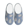 thumbnail image 1 of Lsque Cute Fat Cat Pattern Womens Comfort Cotton on Scuff With Memory Foam and Anti-skid Sole Slipper-37/38, 1 of 7