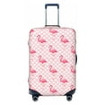 thumbnail image 1 of Lsque Cute Flamingo with Heart Printed Luggage Cover, Travel Luggage Protector,Scratch and Dirt Resistant, Fits 18-32 Inch Luggage - X-Large, 1 of 9