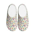 thumbnail image 1 of Lsque Cute Flower Pattern Womens Comfort Cotton on Scuff With Memory Foam and Anti-skid Sole Slipper-37/38, 1 of 7