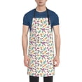 thumbnail image 1 of Lsque Cute Flower Waterproof Apron Chef Aprons for Men Heavy Duty Chemical Work Apron Extra Long Grilling Aprons with Adjustable Bib Apron, 1 of 9