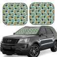 thumbnail image 1 of Lsque Cute French Bulldog 2 PCS Windshield Sun Shade | CarFoldable Window Covers | Car Accessories Reflect UV for Universal Cars SUV Truck | Large, 1 of 7