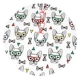 thumbnail image 1 of Lsque Cute French Bulldog Print Christmas Tree Skirt, Tree Skirt with Ties or Velcro, Perfect for Holiday Decorations, Halloween, and New Year-48", 1 of 7