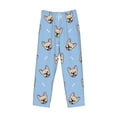 thumbnail image 1 of Lsque Cute French Bulldog Print Men's Pajama Pants, Lounge Pant - Comfortable Home Wear,Elastic Waistband, Stylish Design-Small, 1 of 9