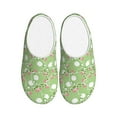 thumbnail image 1 of Lsque Cute Frog2 Pattern Womens Comfort Cotton on Scuff With Memory Foam and Anti-skid Sole Slipper-37/38, 1 of 7