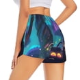 thumbnail image 1 of Lsque Cute Fuzzy Fantasy Creatures Printed Women's Running Shorts with Liner Pockets,Elastic Quick Dry Workout Athletic Gym Yoga Shorts,Womens High Waist Shorts-XX-Large, 1 of 9