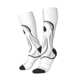 thumbnail image 1 of Lsque Cute Ghost Simple Drawing Printed Crew Socks Men's Women's LightWeight Thin Casual Calf Socks ,Knee High Socks,Cotton Socks, 1 of 9