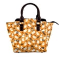 thumbnail image 1 of Lsque Cute Ghosts Pattern Leather Rivet Shoulder Bag – Elegant Genuine Leather & Microfiber PU Crossbody with Detachable Adjustable Strap, 1 of 5