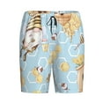 thumbnail image 1 of Lsque Cute Gnome Bee Collects Honey Mens Sleep Pajama Shorts,Short Pajama Pants, Cotton Ultra-Soft Knit-Medium, 1 of 9