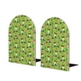 thumbnail image 1 of Lsque Cute Green Frog Printed Wood Bookends,Non-Skid Bookend for Shelves,Heavy Duty Support Bookends,Non-Slip Foam Pads for Office, Home, and Library,1 Pair, 1 of 8