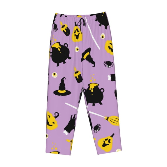 Lsque Cute Halloween Print Women's Pajama Pants, Lounge Pant - Comfortable Home Wear,Elastic Waistband, Stylish Design-XX-Large