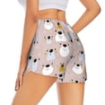thumbnail image 1 of Lsque Cute Hand Drawn Bear Printed Women's Running Shorts with Liner Pockets,Elastic Quick Dry Workout Athletic Gym Yoga Shorts,Womens High Waist Shorts-, 1 of 9