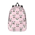 thumbnail image 1 of Lsque Cute Kawaii Panda Pattern Canvas Daypack, Durable Backpack, High-quality Versatile Backpack,Vintage Compact Backpack-Small, 1 of 6