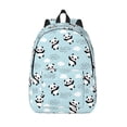 thumbnail image 1 of Lsque Cute Panda Bear Pattern Canvas Daypack, Durable Backpack, High-quality Versatile Backpack,Vintage Compact Backpack-Small, 1 of 6