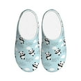 thumbnail image 1 of Lsque Cute Panda Bear Pattern Womens Comfort Cotton on Scuff With Memory Foam and Anti-skid Sole Slipper-35/36, 1 of 7