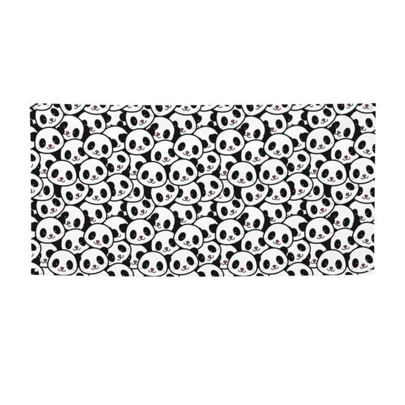 Lsque Cute Panda Pattern Party Banner, Festive Banner , Holiday Celebrations and Events for Carnival Birthday Party Festival Decorations-Medium