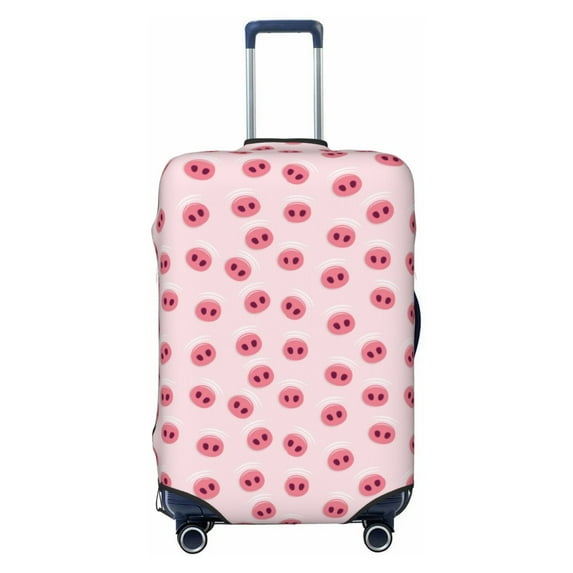 Lsque Cute Pig Nose Printed Luggage Cover, Travel Luggage Protector,Scratch and Dirt Resistant, Fits 18-32 Inch Luggage - Medium