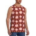 thumbnail image 1 of Lsque Cute Pig with Coins Print Men's Cotton Blend Sleeveless Muscle Shirts (S-3XL)- Moisture Wicking, Odor Protection, UPF 30+,Small, 1 of 8