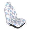 thumbnail image 1 of Lsque Cute Poodle Dog Pattern Car Seat Covers for Front Seats , Waterproof Seat Covers for Cars, Sporty Front Seat Covers,Car Seat Cover Protector Front Seats, 1 of 5