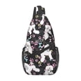 thumbnail image 1 of Lsque Cute Poodle Dog Pattern Cross Chest Bag Diagonally – Premium Durable Front Chest Sling with Adjustable Padded Strap, High-Capacity Storage, 1 of 8