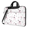 thumbnail image 1 of Lsque Cute Poodle Dog Pattern Laptop Bag – Portable & Slim Single-Shoulder Computer Case with Adjustable Strap, Protective, Lightweight for 13”/14”/15.6” Laptops, 1 of 8