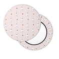 thumbnail image 1 of Lsque Cute Poodle Dog Round Bar chair cushion covers Velvet Fabric Premium Comfort Protects from Scratches and Stains for 14-17 Inch Chair- 14 inch, 1 of 7