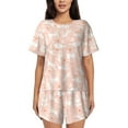 thumbnail image 1 of Lsque Cute Poodle Dog Women's Short-Sleeved Pajama Set - 2 Piece Soft and Lightweight Sleepwear Set-4X-Large, 1 of 9