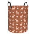 thumbnail image 1 of Lsque Cute Poodle Dog pattern Laundry Hamper Basket, Tall Woven Rope Hamper Basket for Clothes, Lightweight Storage Basket, Collapsible Waterproof-, 1 of 8