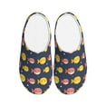 thumbnail image 1 of Lsque Cute Puffer Fish Pattern Womens Comfort Cotton on Scuff With Memory Foam and Anti-skid Sole Slipper-40/41, 1 of 7