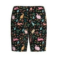thumbnail image 1 of Lsque Cute Rabbit And Flower Mens Sleep Pajama Shorts,Short Pajama Pants, Cotton Ultra-Soft Knit-Large, 1 of 9