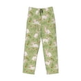 thumbnail image 1 of Lsque Cute Rabbit And Flower Print Men's Pajama Pants, Lounge Pant - Comfortable Home Wear,Elastic Waistband, Stylish Design-Large, 1 of 9