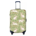thumbnail image 1 of Lsque Cute Rabbit And Flower Printed Luggage Cover, Travel Luggage Protector,Scratch and Dirt Resistant, Fits 18-32 Inch Luggage -, 1 of 9