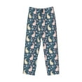 thumbnail image 1 of Lsque Cute Rabbit Floral Print Men's Pajama Pants, Lounge Pant - Comfortable Home Wear,Elastic Waistband, Stylish Design-XX-Large, 1 of 9