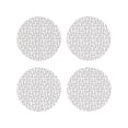 thumbnail image 1 of Lsque Cute Rabbit Pattern 4" Drink Coasters Set of 4, PVC Leather Absorbent Coasters, Table Coaster Set Decorative Coffee Cup Coasters Housewarming Gift -Round Shape, 1 of 6