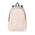 thumbnail image 1 of Lsque Cute Rabbit Pattern Canvas Daypack, Durable Backpack, High-quality Versatile Backpack,Vintage Compact Backpack-Medium, 1 of 6