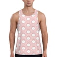 thumbnail image 1 of Lsque Cute Rabbit Pattern Mens Tank Tops Muscle Athletic Quick Dry Sleeveless Workout Fitness T Shirts Beach Tank Top, Loose-fit Sleeveless Shirt for Men-Large, 1 of 7