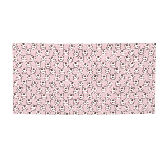 Lsque Cute Rabbit Pattern Party Banner, Festive Banner , Holiday Celebrations and Events for Carnival Birthday Party Festival Decorations-Small