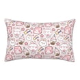 thumbnail image 1 of Lsque Cute Rabbit Pattern Pillow Case – Soft & Cozy Throw Pillow Cover, Hypoallergenic Cushion Case for Sleeping Women with Envelope Closure-20"x30", 1 of 6
