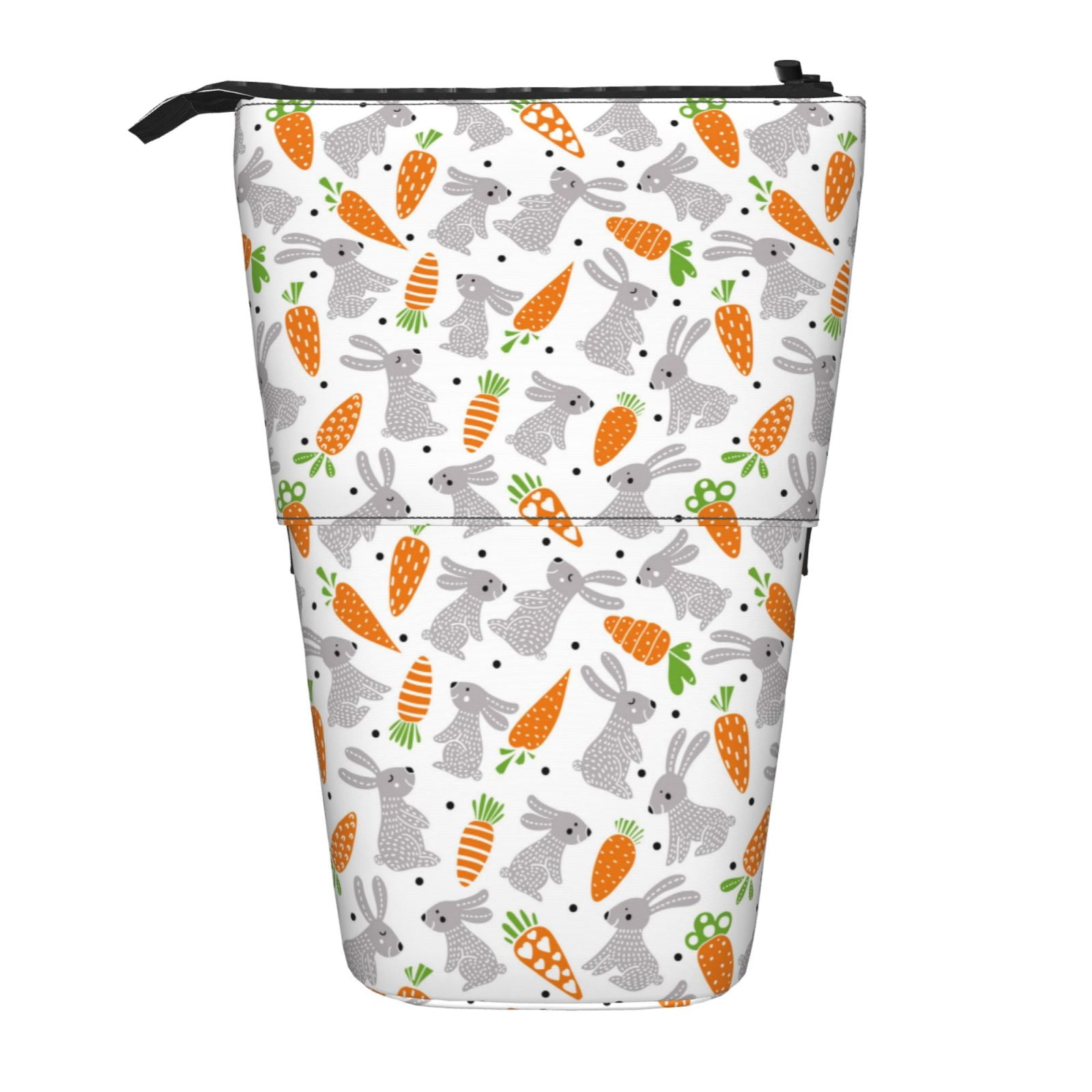 Lsque Cute Rabbit Pattern Telescopic Pencil Bag Pen Holder Stationery ...