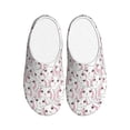 thumbnail image 1 of Lsque Cute Rabbit Pattern Womens Comfort Cotton on Scuff With Memory Foam and Anti-skid Sole Slipper-46/47, 1 of 7