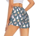 thumbnail image 1 of Lsque Cute Rabbit Printed Women's Running Shorts with Liner Pockets,Elastic Quick Dry Workout Athletic Gym Yoga Shorts,Womens High Waist Shorts-XX-Large, 1 of 9