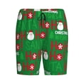 thumbnail image 1 of Lsque Cute Santa Mens Sleep Pajama Shorts,Short Pajama Pants, Cotton Ultra-Soft Knit-X-Large, 1 of 9