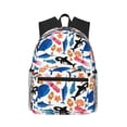 thumbnail image 1 of Lsque Cute Sea Animals Classic Casual Backpack - Large Capacity Water-Resistant Backpack for School, Work, Travel, and Outdoor Activities, 1 of 8