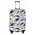 thumbnail image 1 of Lsque Cute Sea Animals Printed Luggage Cover, Travel Luggage Protector,Scratch and Dirt Resistant, Fits 18-32 Inch Luggage - Large, 1 of 9